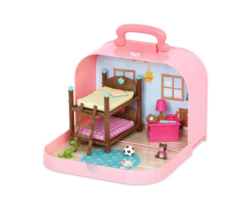 WOODZEEZ TRAVEL SUITCASE BUNK BED SET TAKE IT ON ALL YOUR ADVENTURES! 14 PCS