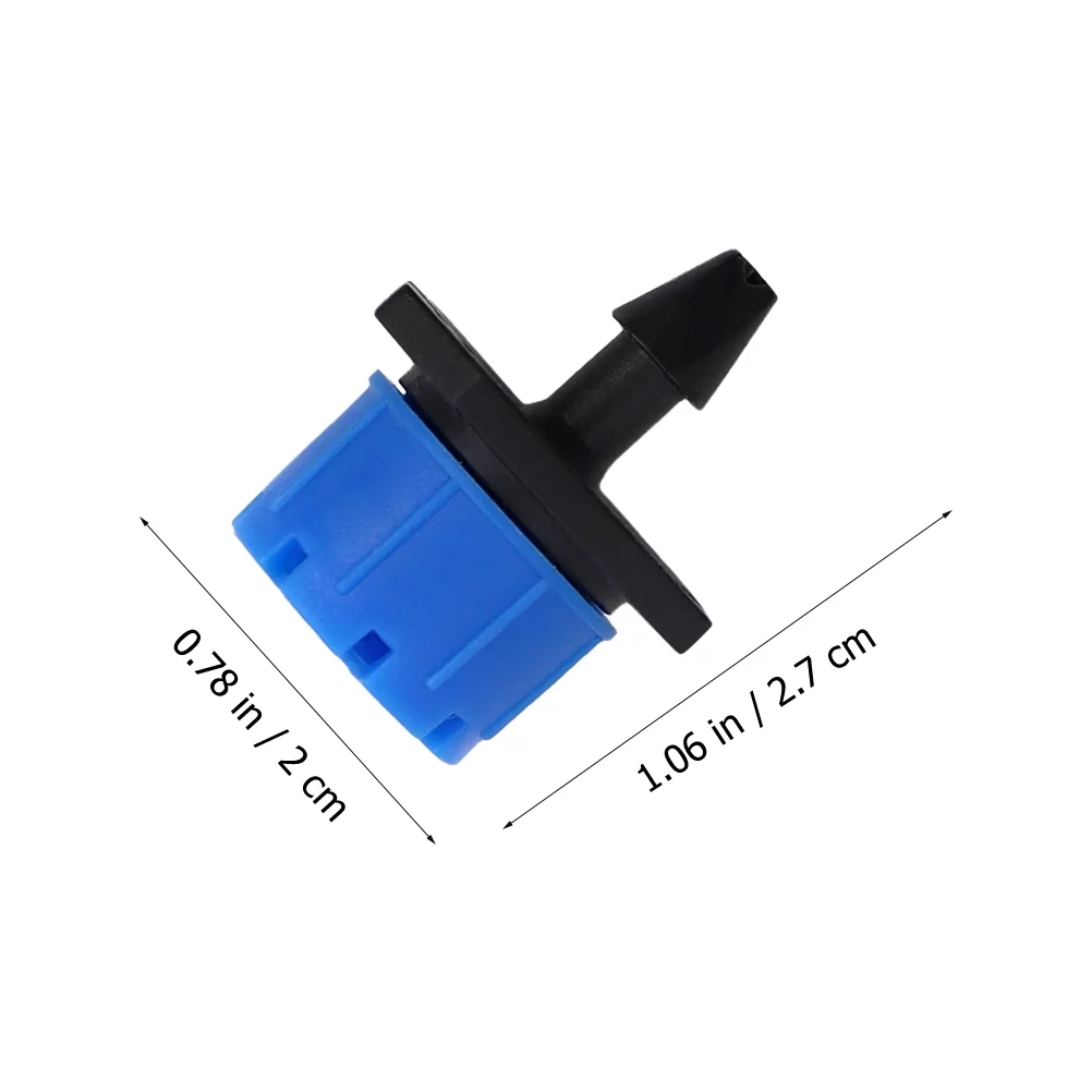 NICEXMAS 100pcs Irrigation Dripper Emitters 8-hole Adjustable Drippers Plastic Drip Emitters