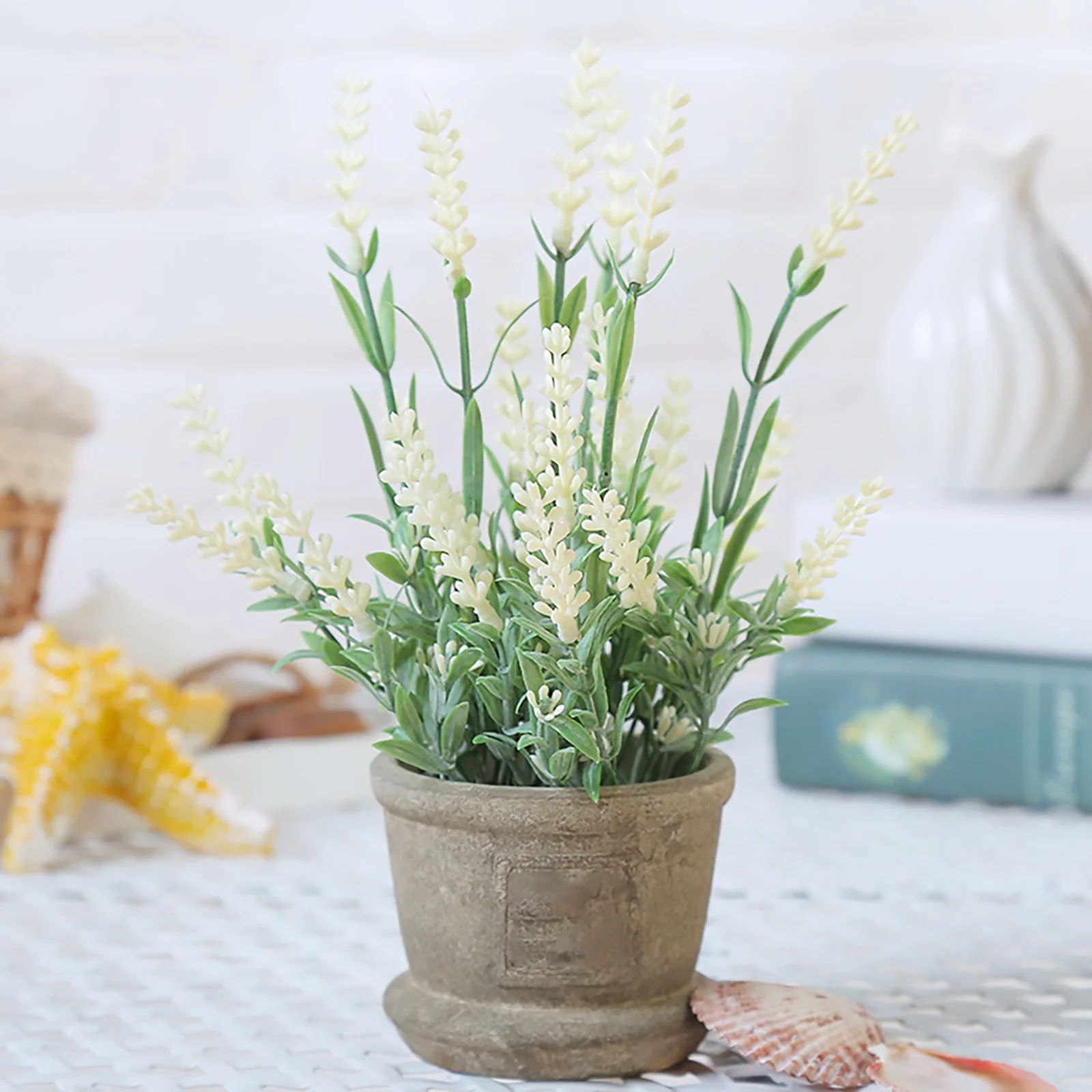 Yeetfub Faux flowers Silk Flowers Faux Potted plant for Outdoors Simulation Bonsai Simulation Small Pot Office Decoration Flower Bonsai Pot for Home Wedding Kitchen Garden Table Indoor Outdoor