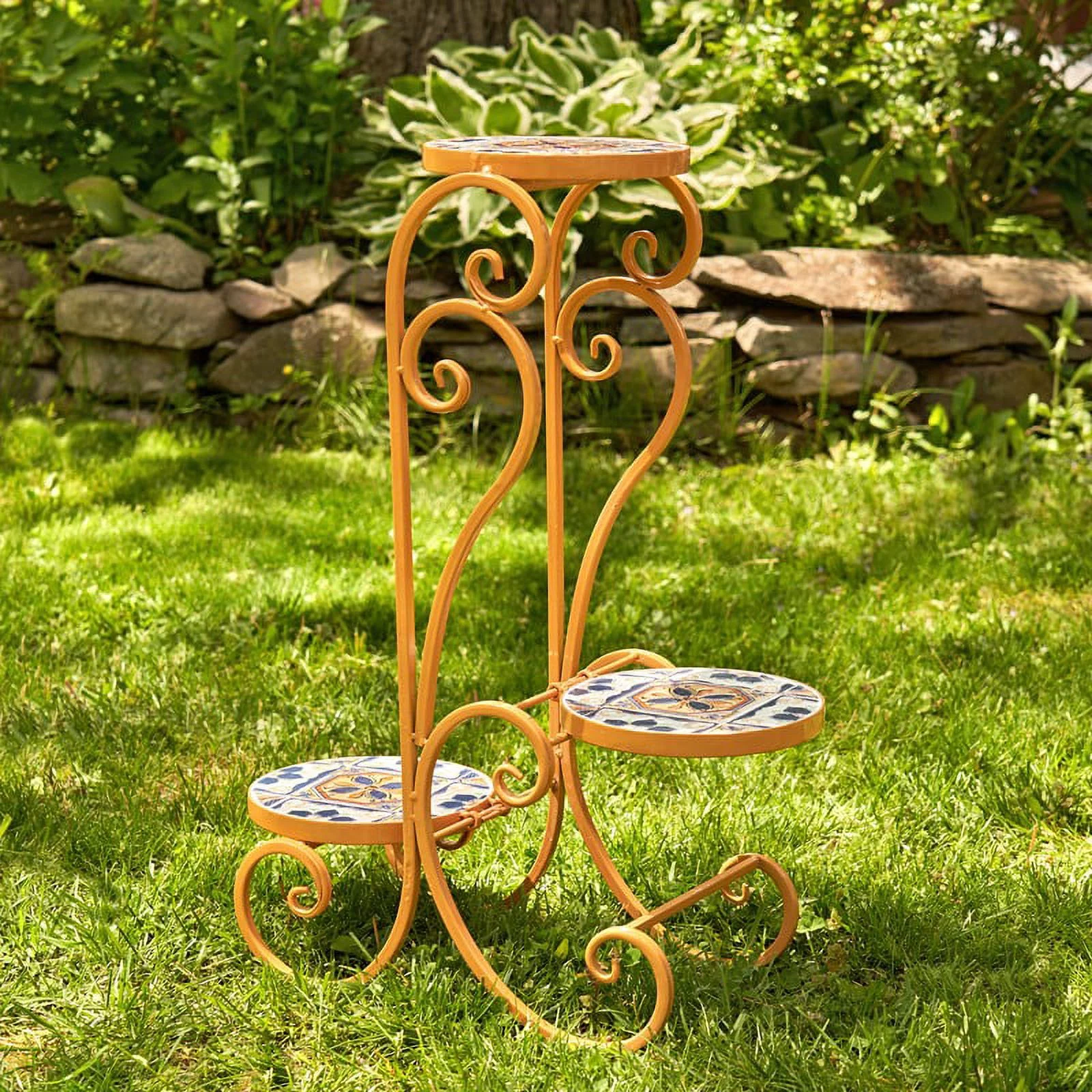 Zaer Santa Fe Mosaic Plant Stand