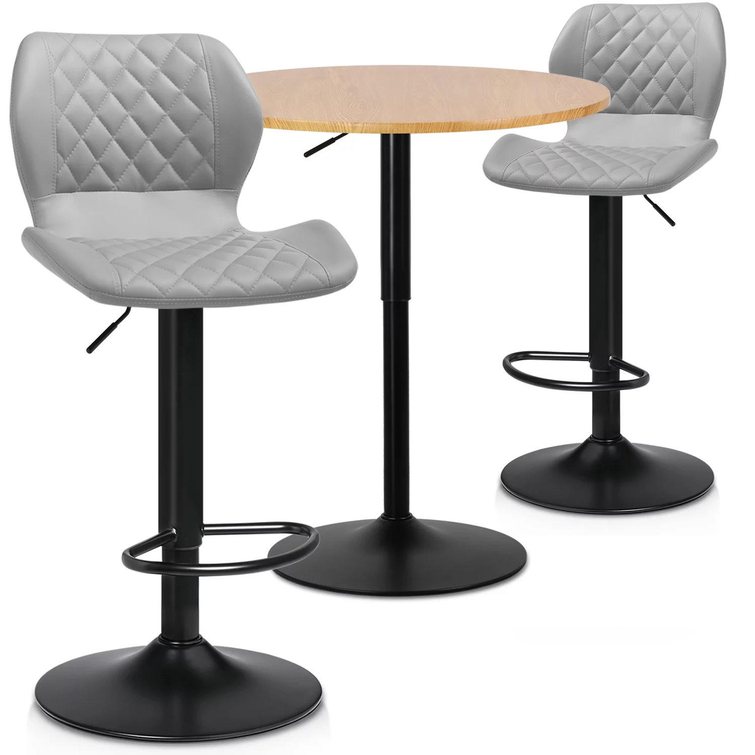 Magshion Set of 3 Bar Table and Chair Set, 31.5