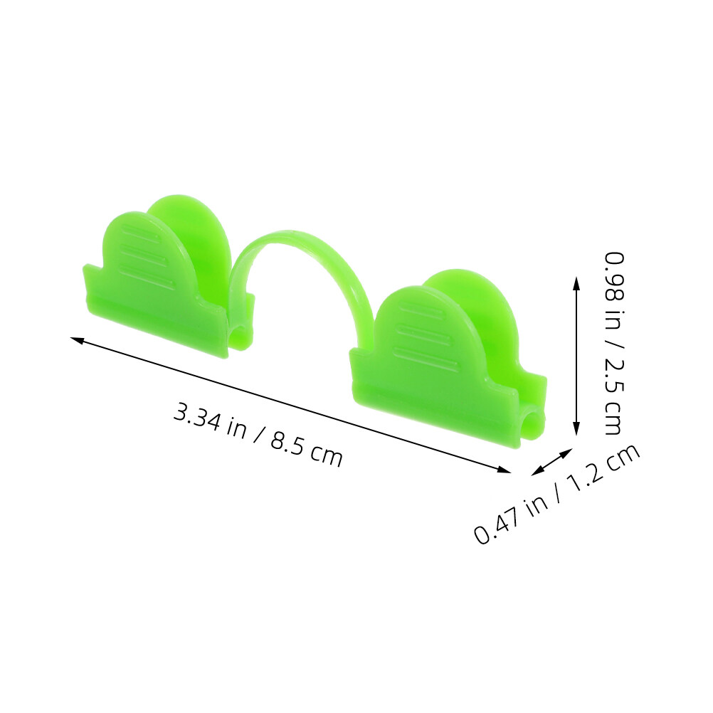 Jibingyi 50Pcs Plastic Fixing Clamps Greenhouse Fixing Clip Greenhouse Fix Clamps Plastic Greenhouse Clip