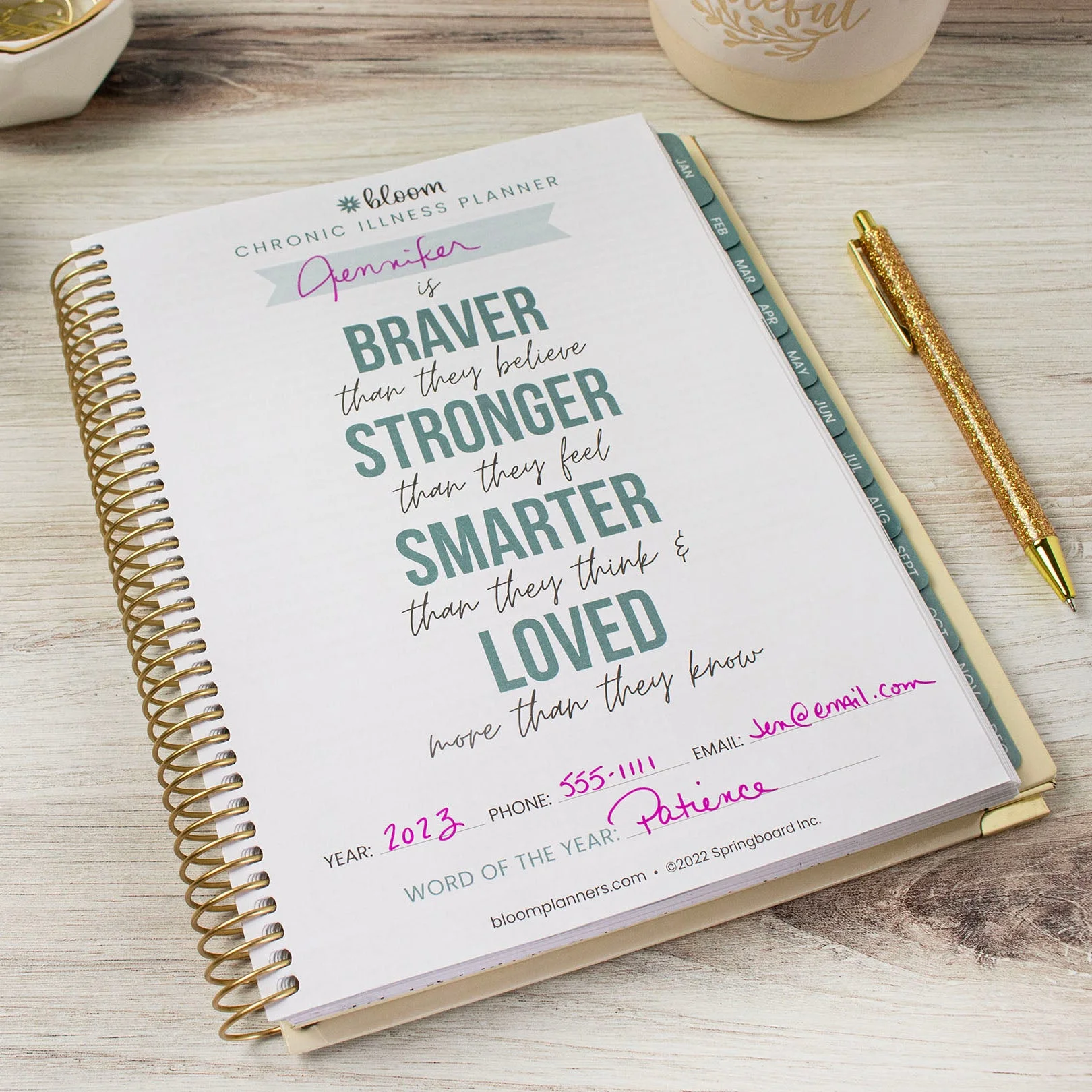 bloom daily planners Chronic Illness Planner, You Are Stronger Than You Think