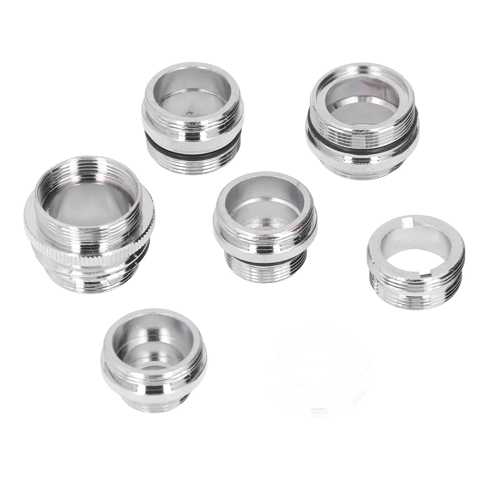 7Pcs/Set Male Female Faucet Adapter Kit with Gasket Brass Aerator Adapter Set for Garden Hose Kitchen Sink