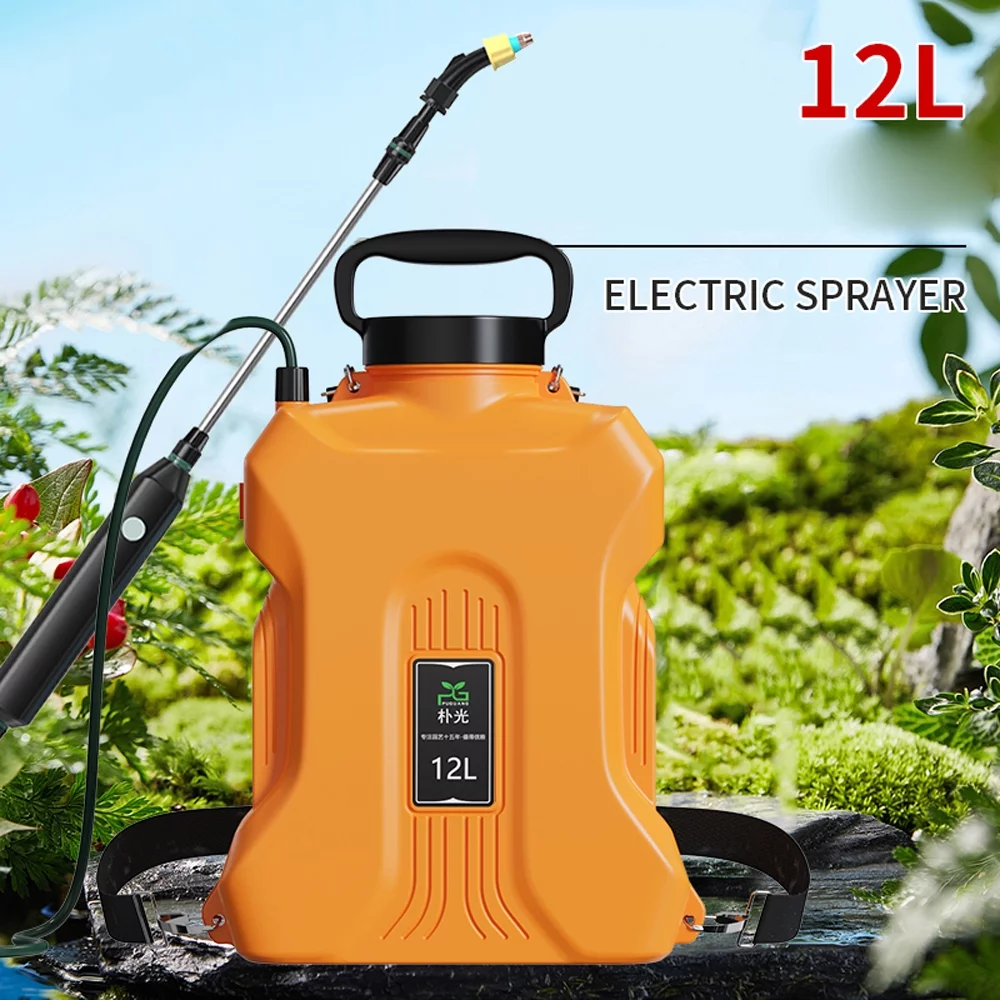 Arealer Electric Water Sprayer, 12L Rechargeable Shouldered Sprinkler for Garden Plants