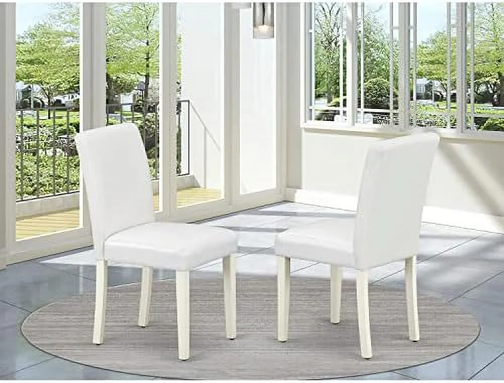 JYHOME ABP0T15 Parson Dining Baby Blue Fabric Upholstered Chairs    Linen White