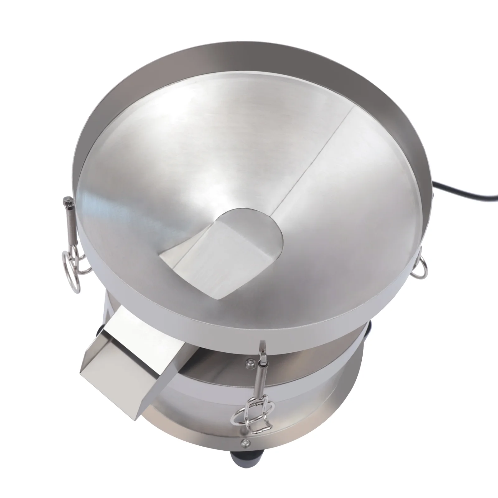Miumaeov Automatic Sieve Shaker 50W 110V Electric Flour Sifter Vibrating Sieve Machine 1350N/Min 40-Mesh Sieve + 60-Mesh Sieve