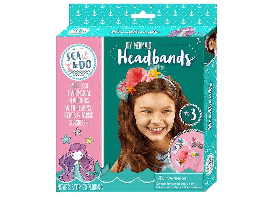 Bright Stripes Sea & Do DIY Mermaid Headbands Craft Kit