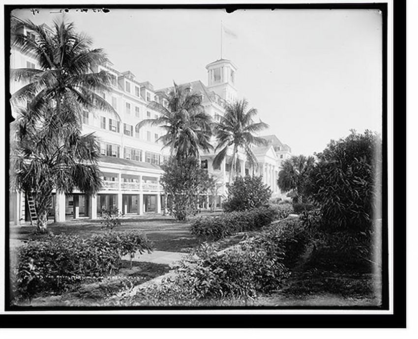 Historic Framed Print, The Royal Poinciana, Palm Beach, Florida - 4, 17-7/8