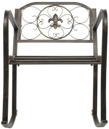 Flat Tube Single Rocking Chair Bronze Color