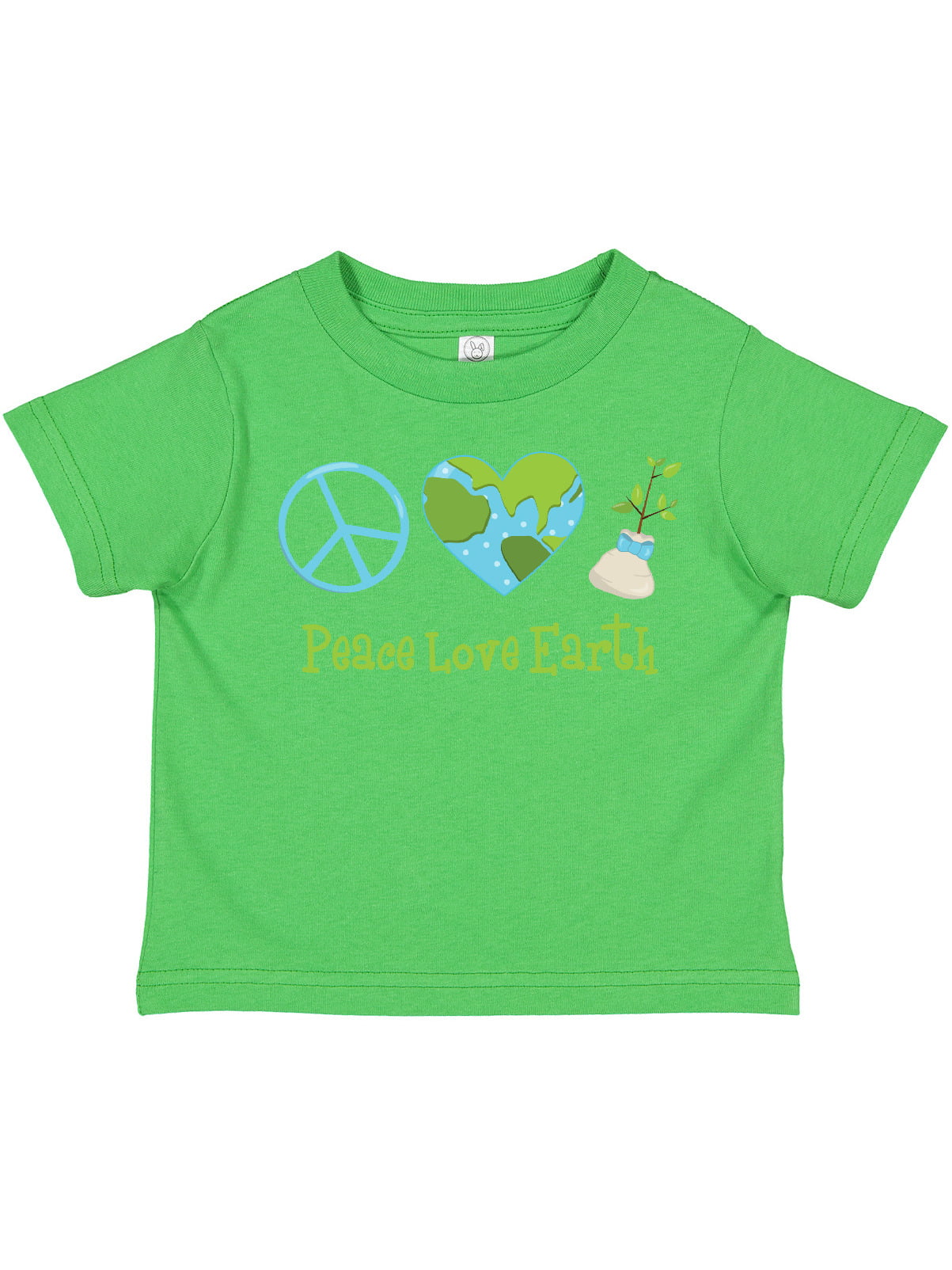 Inktastic Peace Love Earth Girls Toddler T-Shirt
