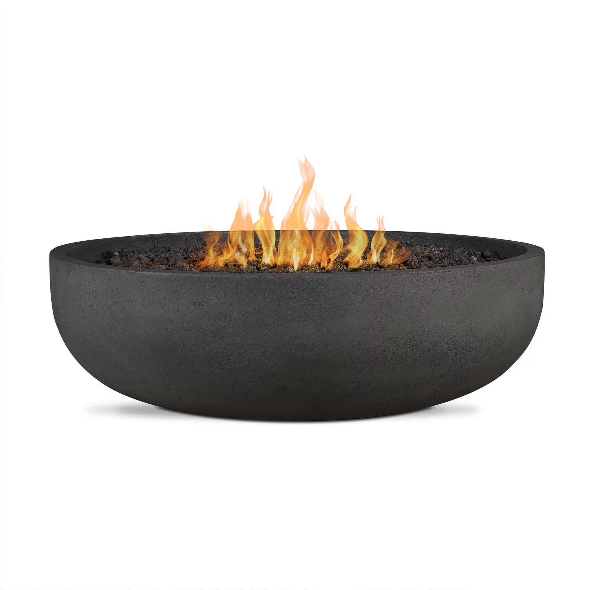 Real Flame 302Ng Carson 48 In. Wide 120,000 BTU Natural Gas Fire Pit - Carbon