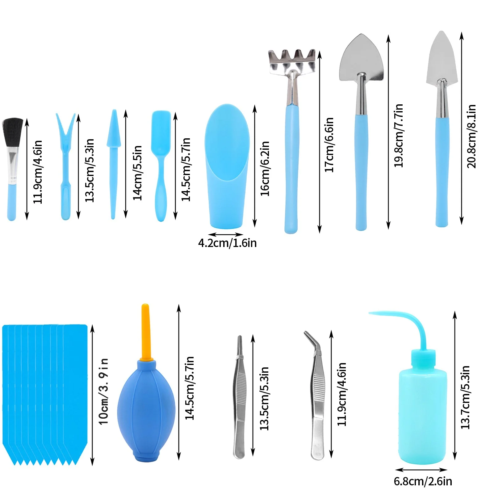 Succulent Tool Set, 22 Gardening Tools Succulent Kit With Potting Tarp Pad, Succulent Kit For Indoor And Outdoor Miniature Garden Plant Care