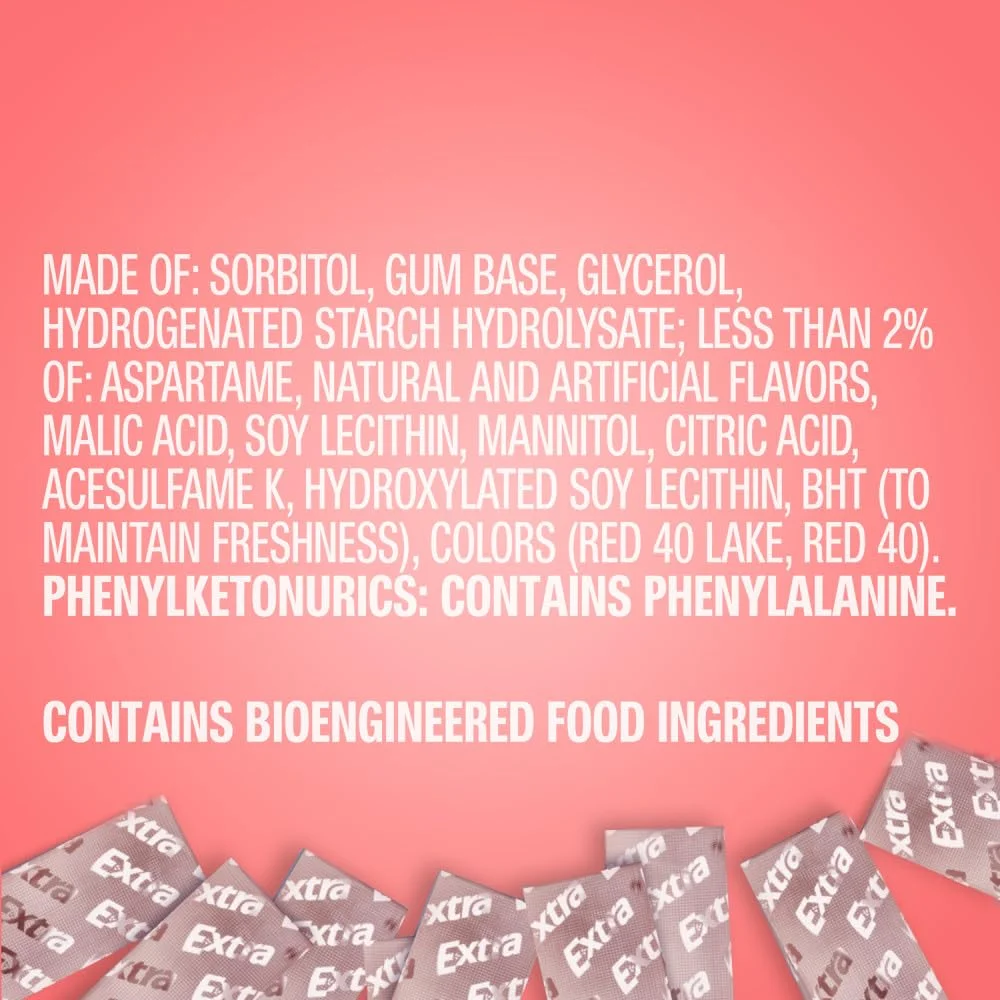 EXTRA Gum SWEET WATERMELON Sugar Free Chewing Gum Mega Pack, 35 Stick (Pack of 6)