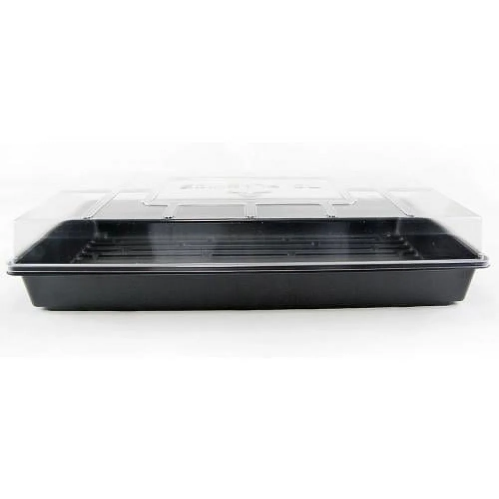 Plant Tray Clear Plastic Humidity Domes: Pack Of 25 - Fits 10 Inch X 20 Inch Garden Germination Trays - Greenhouse Grow Covers