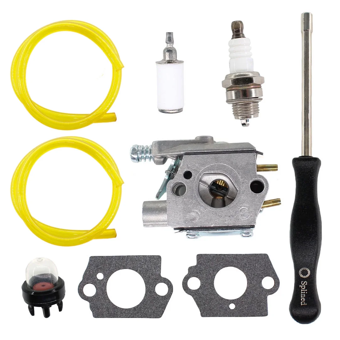 WT-629 Carburetor Carb Kit for Craftsman 530071638 Poulan WT3100 Weed Eater BC30B BC3100 PP114 PP175 PP176 PP185 358797770 Trimmer