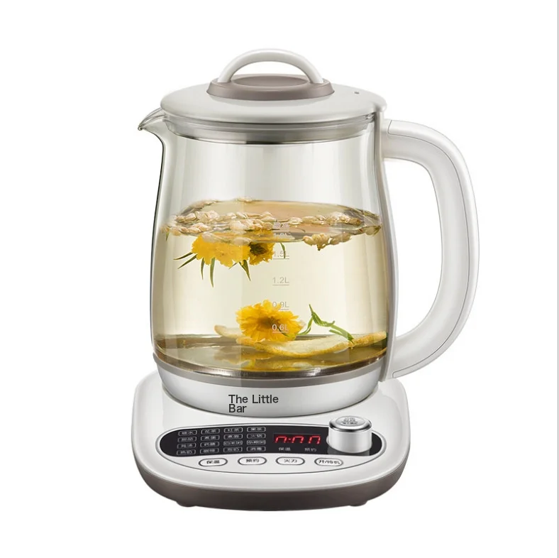 Bear Ysh-B18P1 Health Pot Glass Flower Teapot 1.8 Liter Multi-Function Household Electric Kettle