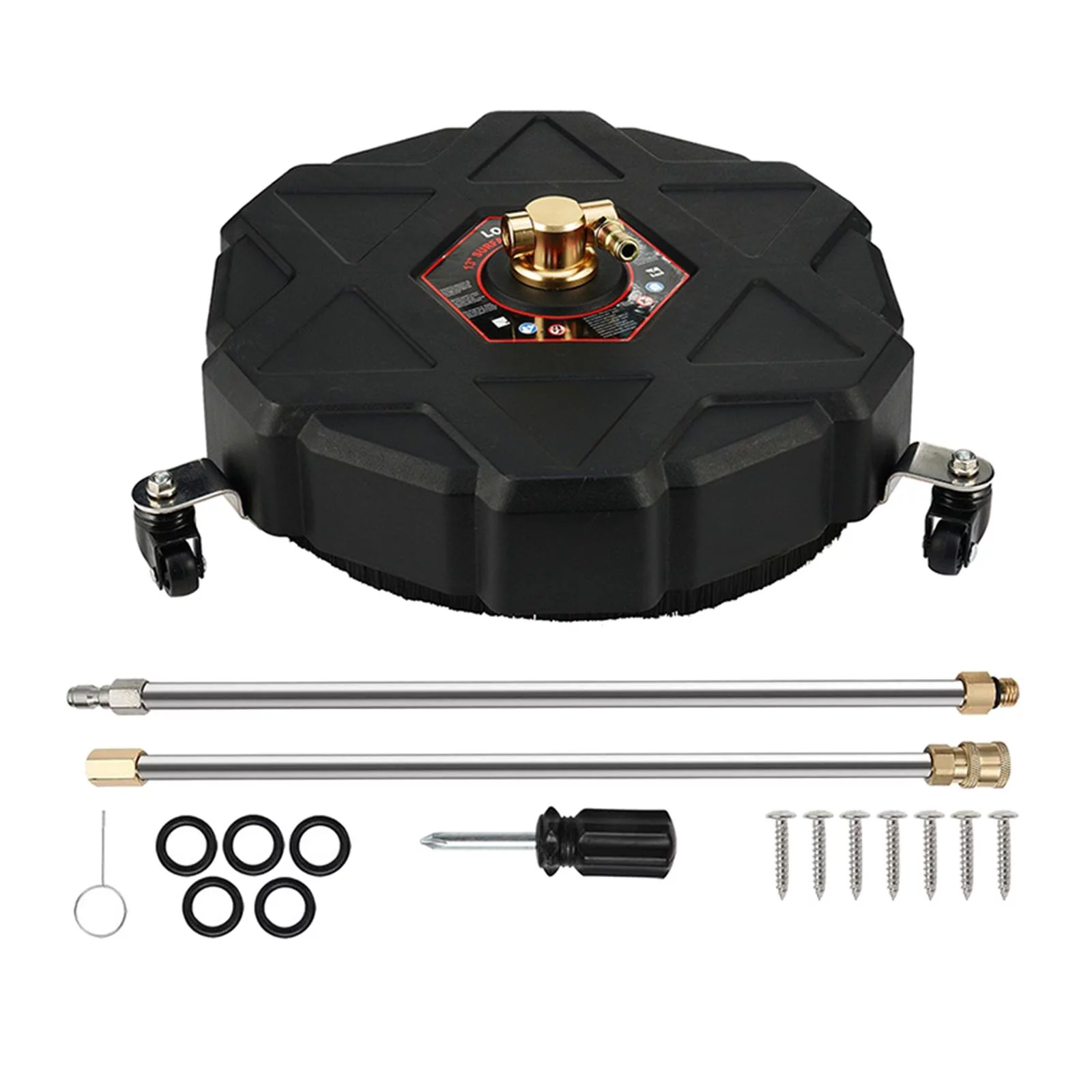 Surface Cleaner, 13inch Driveway Power Washer, portable High Pressure Rotary Surface Cleaner, Pressure Washer Surface Cleaner for Patio, Decks