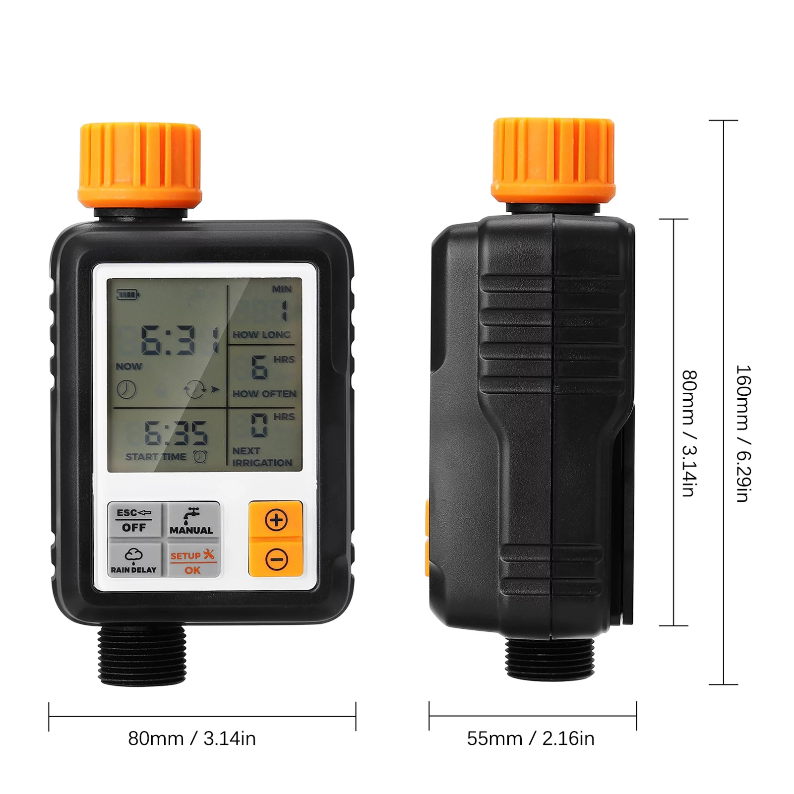 Large Screen Multifunctional Timing Watering Device Garden Sprinkler Controller Intelligent Automatic Watering Timer