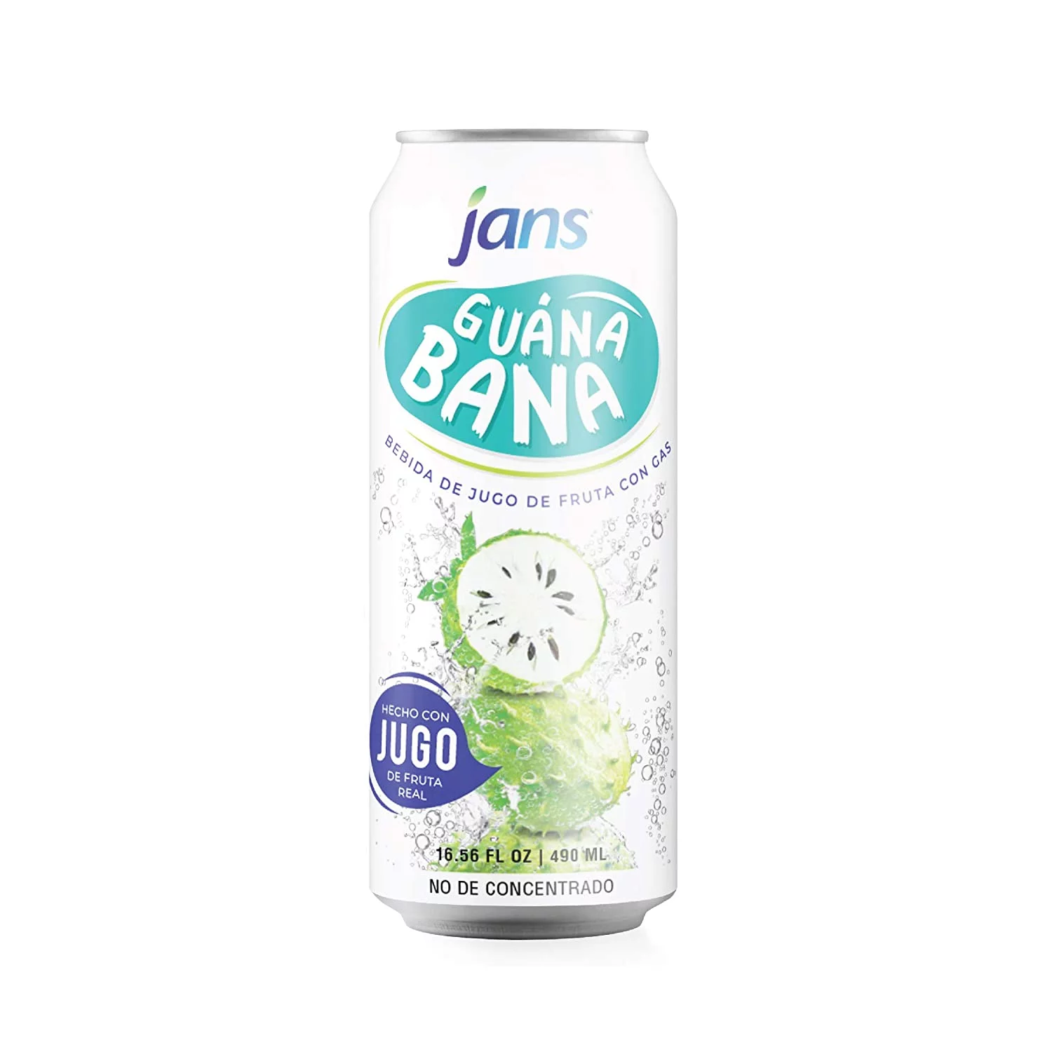 Jans Sparkling Soursop Juice, 16.57 fl oz | Not From Concentrate | Made with Real Fruit (Pack of 1)