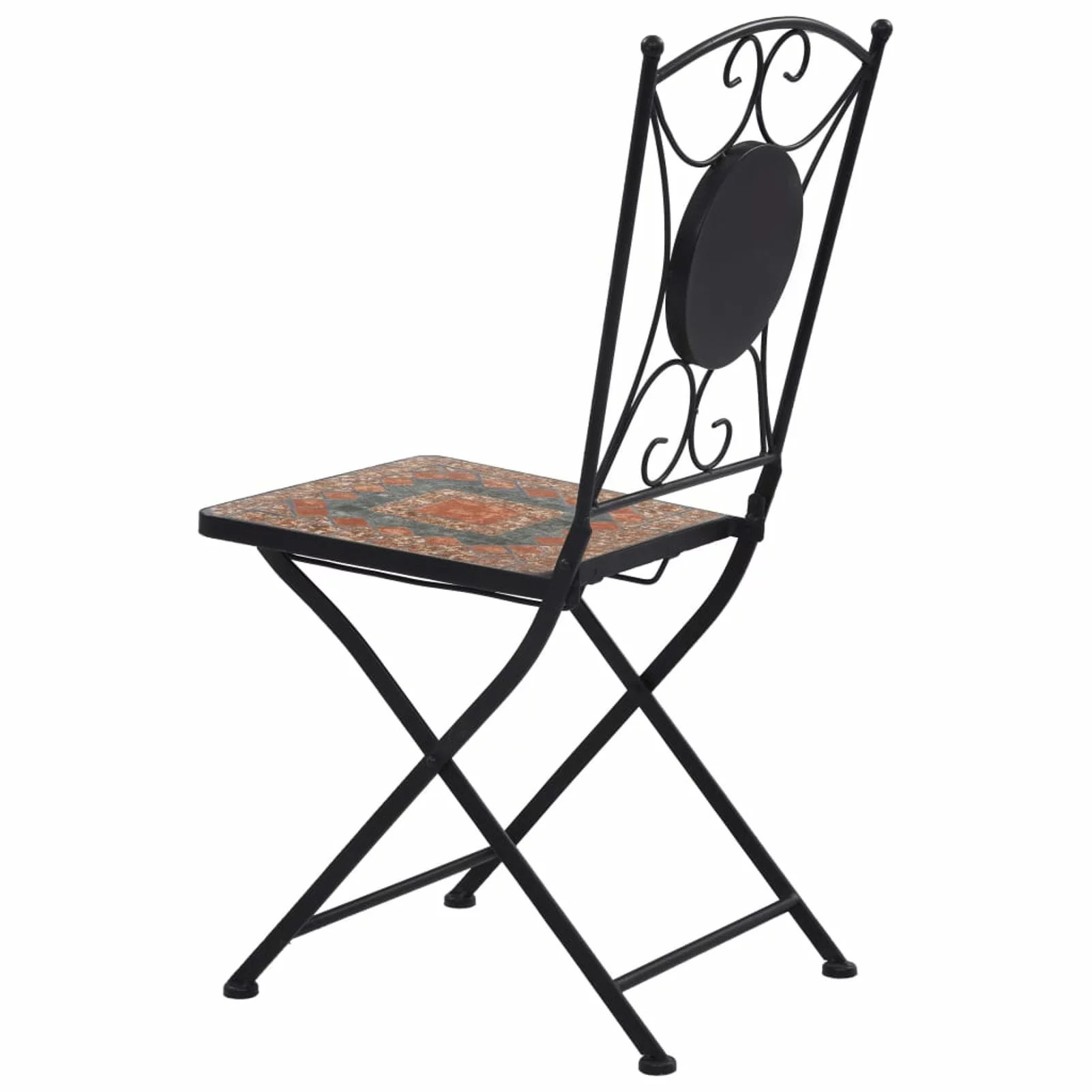 Andoer parcel,Chair With Ceramic Balcony 20 X Chair 20 X 15.4 Iron Frame Ceramic Seat Set Of 2 Frame Patio Balcony X 15.4 X 2 Pcs 15.4 X 33.9 Patio Balcony 20 2 Chairs X D X D X H)
