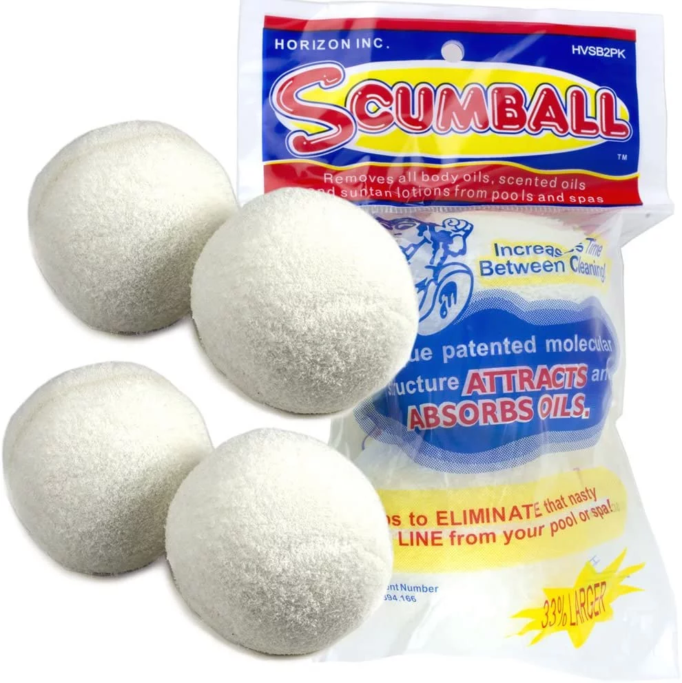 Horizon Scumball Pool & Spa Scum Eliminating Ball (1 Pack of 2)