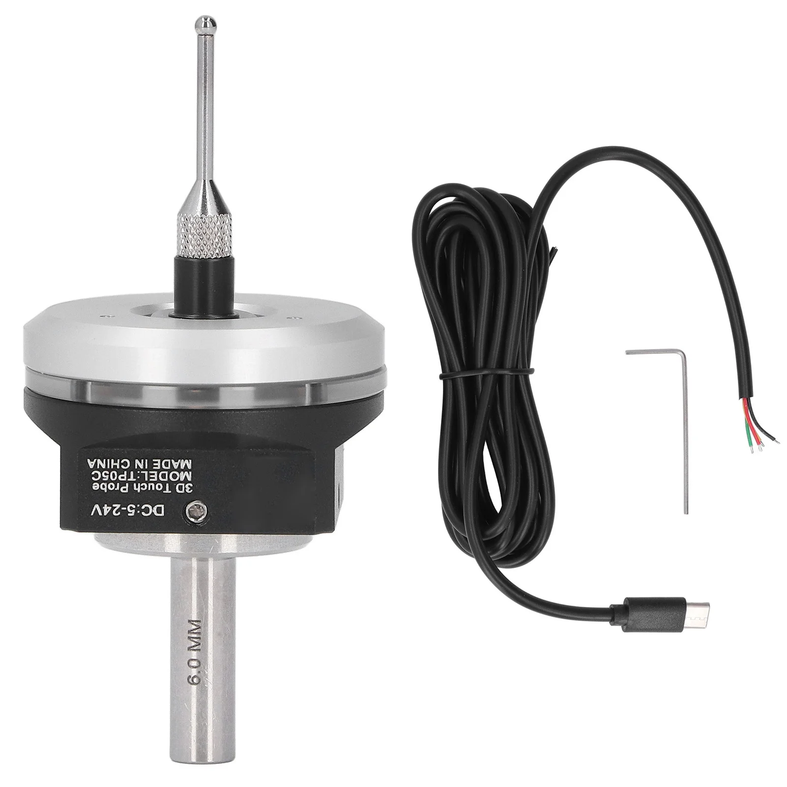 Buumin 3D Edge Finder High Accuracy Edge Locator Tungsten Steel Ball for Mach3 CNC Equipment DC 5~24V