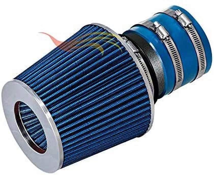 RW SERIES - MATTE BLACK PIPE BLUE - SHORT RAM INTAKE Compatible For 94-96 Chevy Beretta/Corsica Z26 3.1L V6
