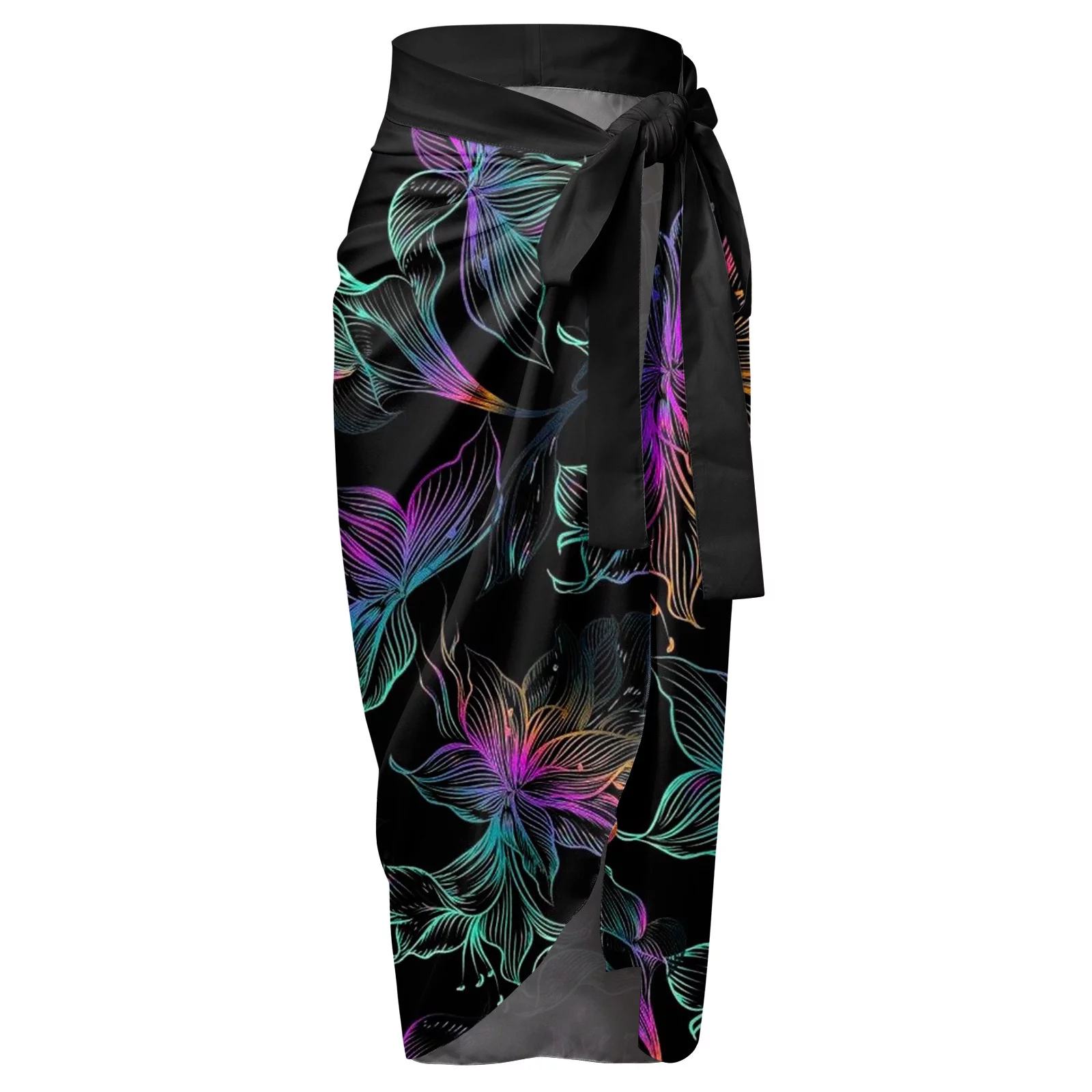 Winter Denim Skirt Womens V Neck Flower Printed Swimsuit Apron Skirt Bikini Sets Skirting Board Cleaner Mop