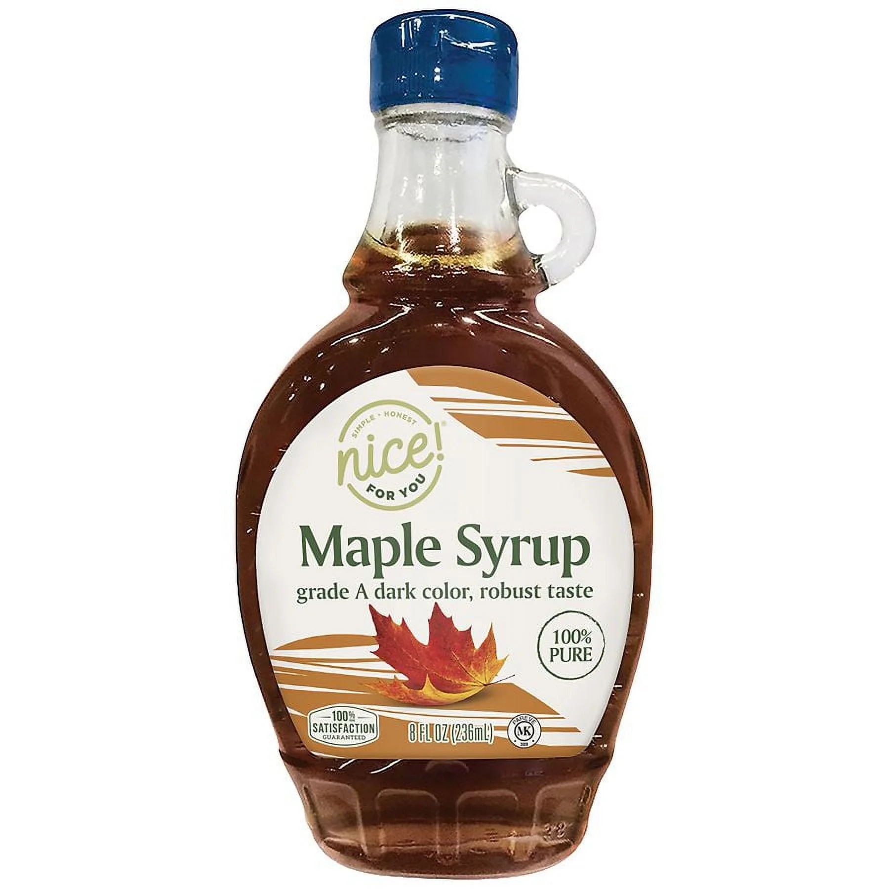 Nice! Premium 100% Pure Maple Syrup Grade A, Dark Amber8.0fl oz