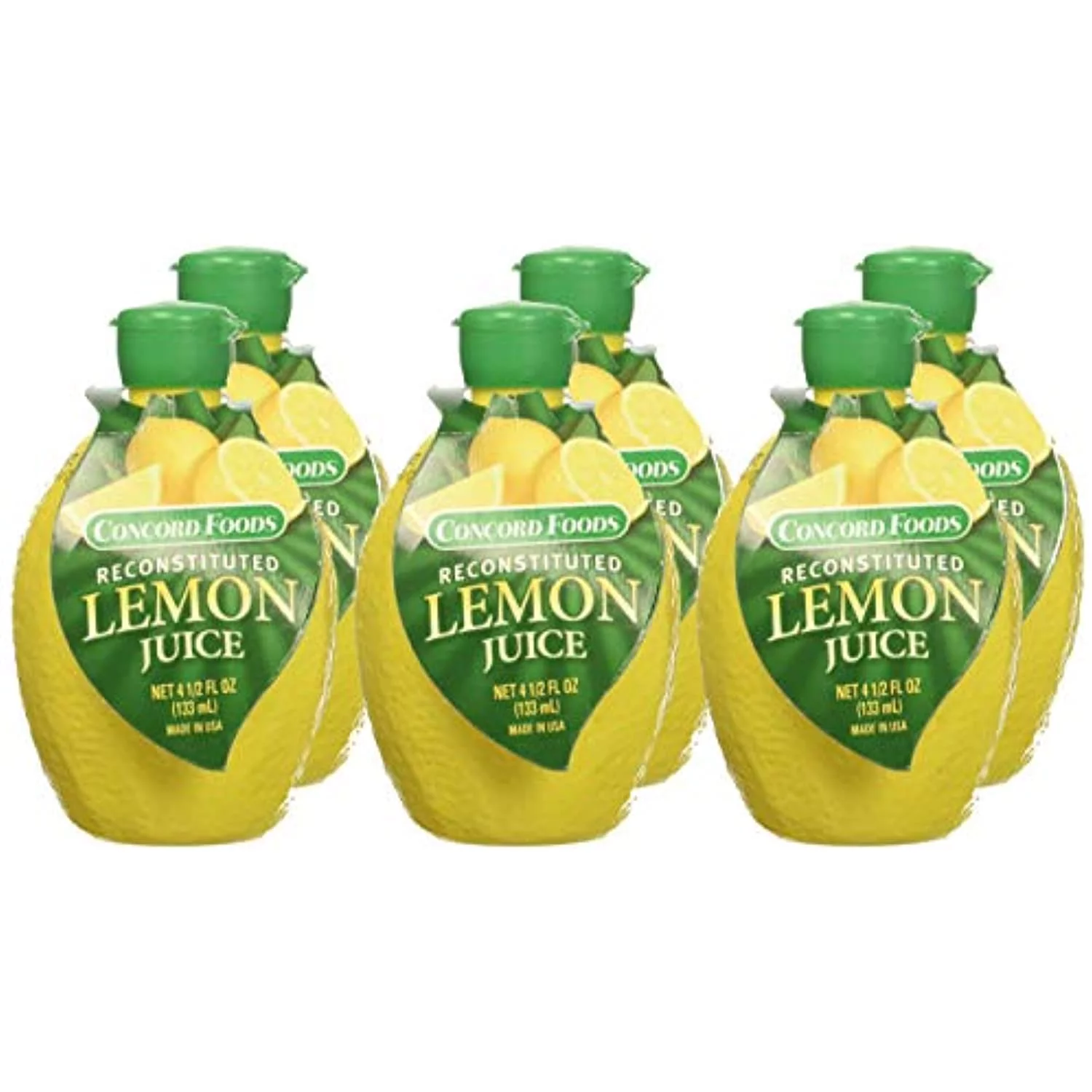 Concord Foods Lemon Juice 4.5 Oz (Pack Of 6)
