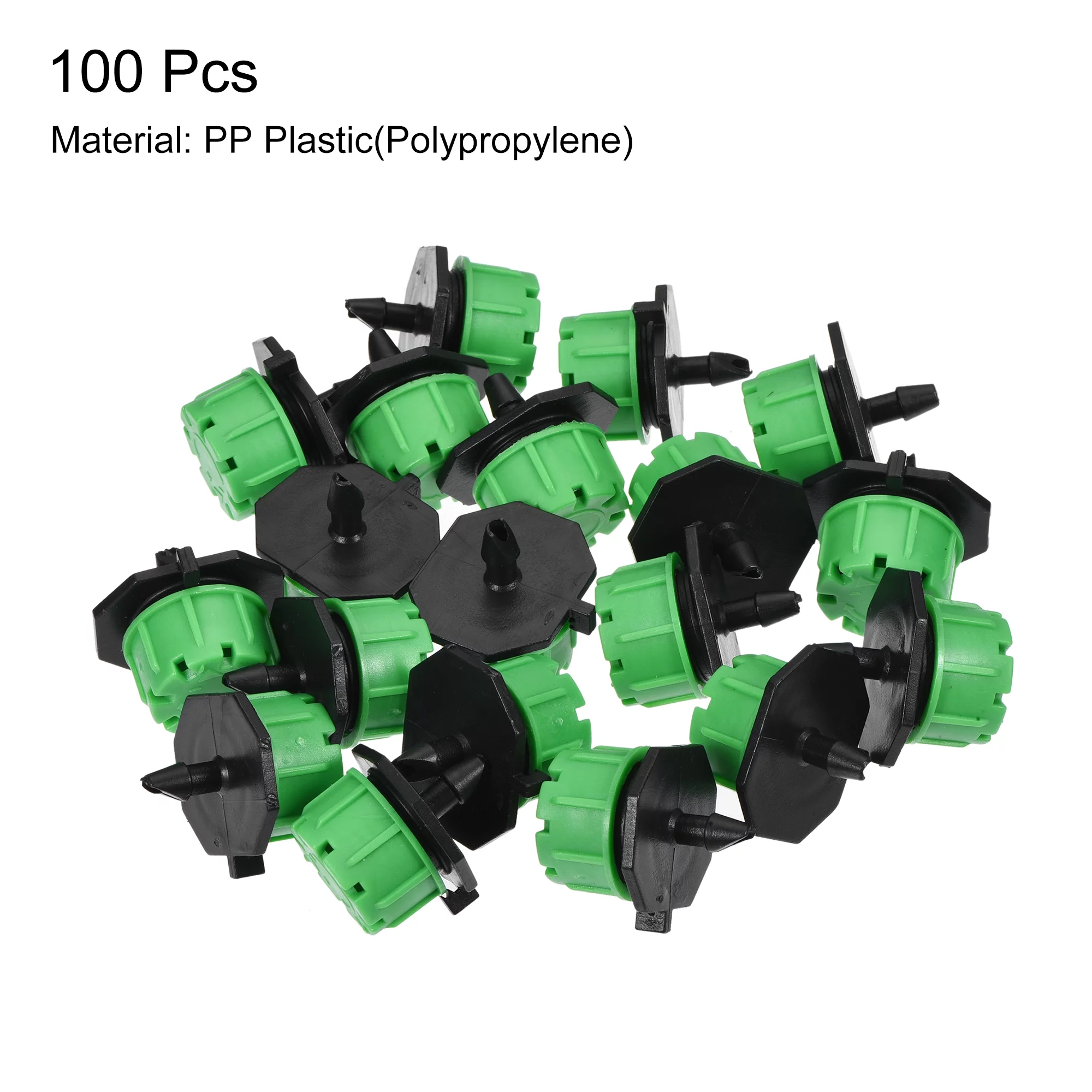 Uxcell Adjustable 8 Holes 360 Degree Drip Emitters Green for 1/4