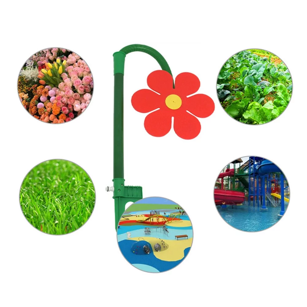 Garden Sprinkler Flower Shape 360 Degree Crazy Rotating Garden Sprinkler