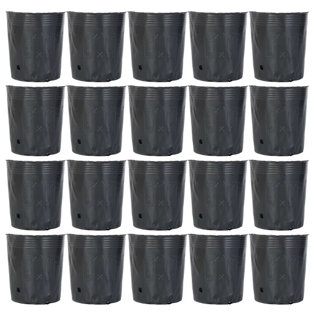 Gongxipen 300pcs 10x10cm Degradable Garden Flower Nutrition Bowl Nutrition Cup Plastic Simple Nursery Pot Garden Tool for Plant Garden