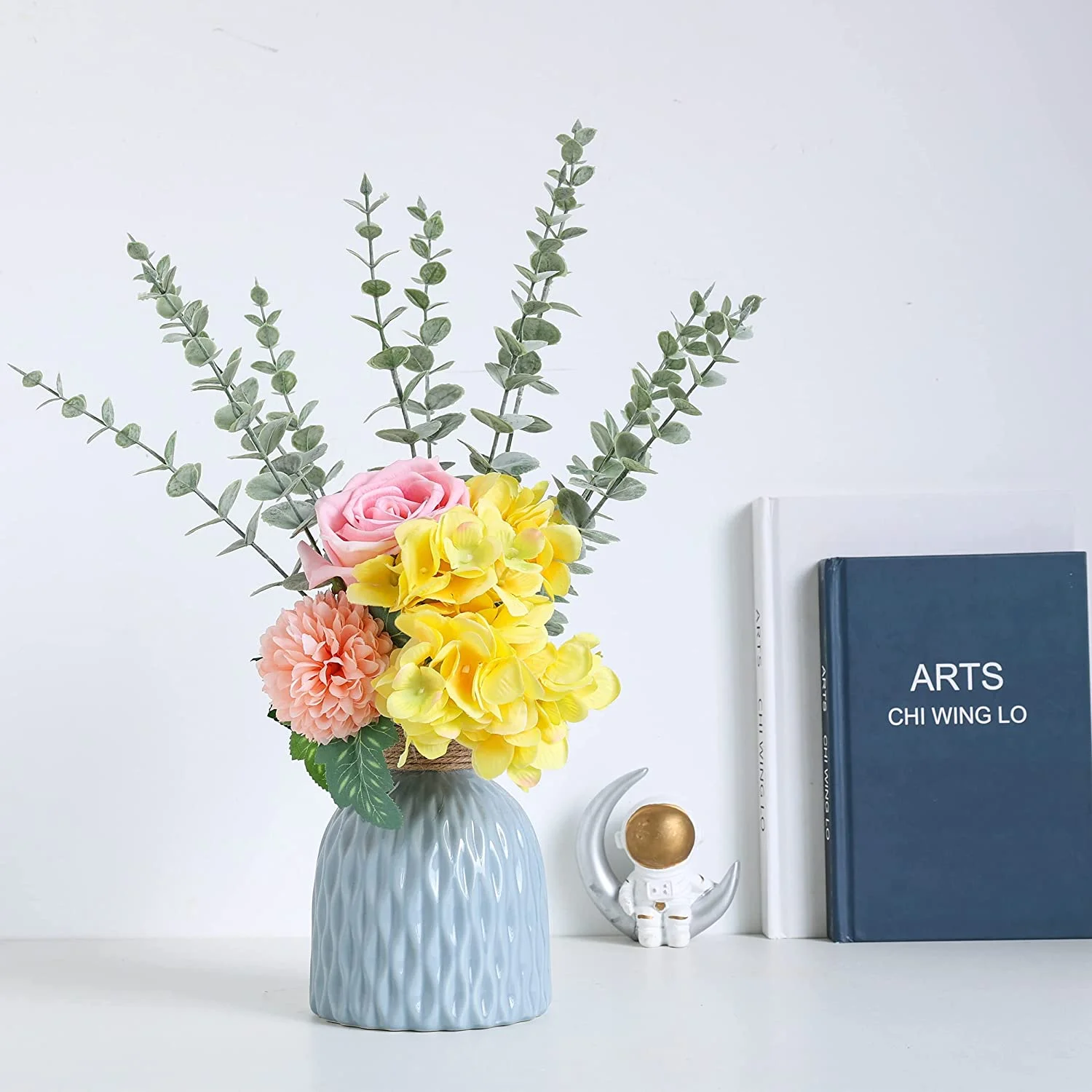 18pcs Eucalyptus Stems Artificial Eucalyptus Leaves Stems Artificial Fake Flowers for Home Office Flowers Bouquet Centerpiece Wedding Decoration Christmas Decor 2024