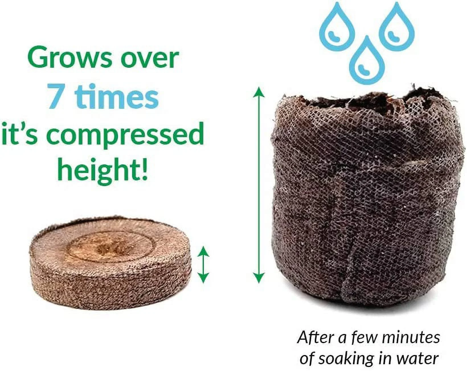 36mmPlant-Based Expanding Peat Pellet Refills (36 Count), 10-Pack