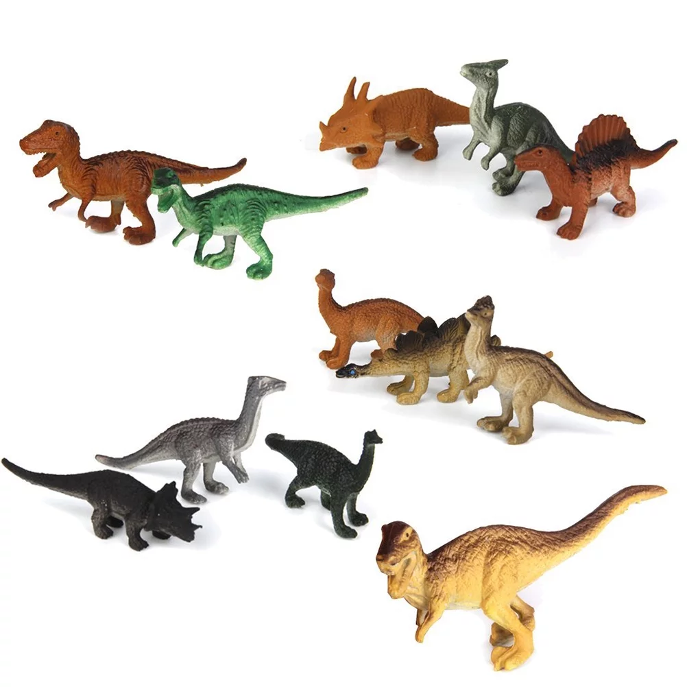 12pcs Dinosaur Toy Figures, Realistic Colossal Dinosaur Figures Playset for Kids