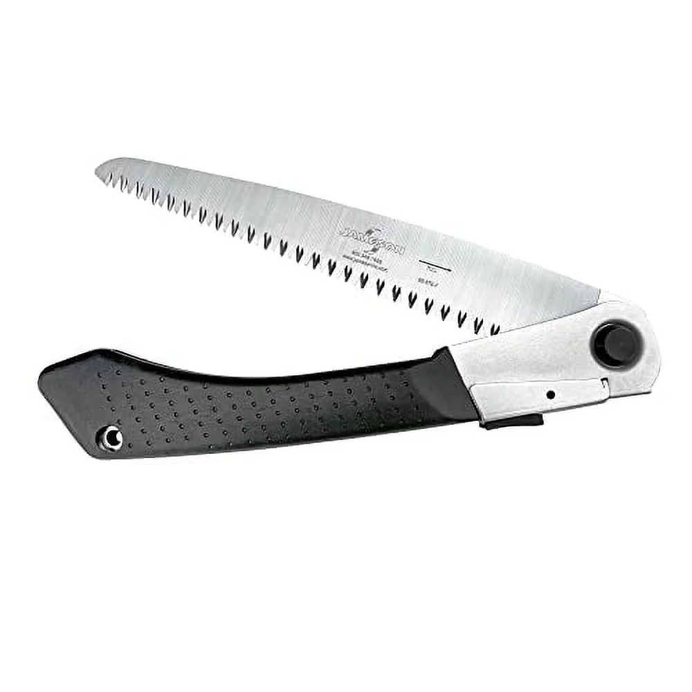 8 Inch Folding Pruning Hand Saw For Single Hand Use With Tri-Cut Blade And Resistant Grip, Professional Grade Knife