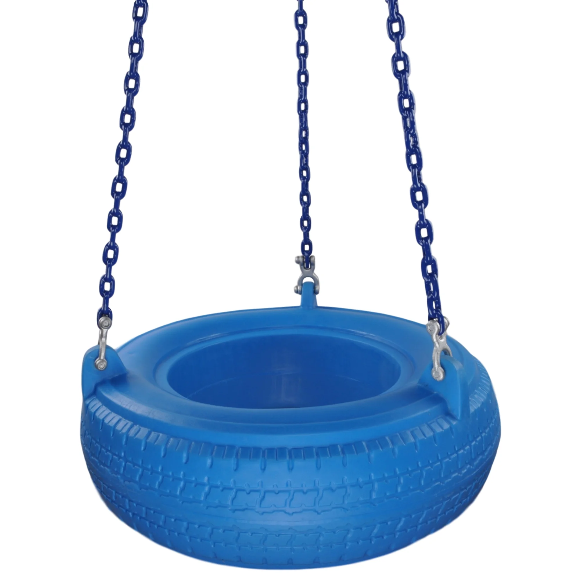 Swing Set Stuff Inc. Plastic Tire Swing with Coated Chain (Blue)
