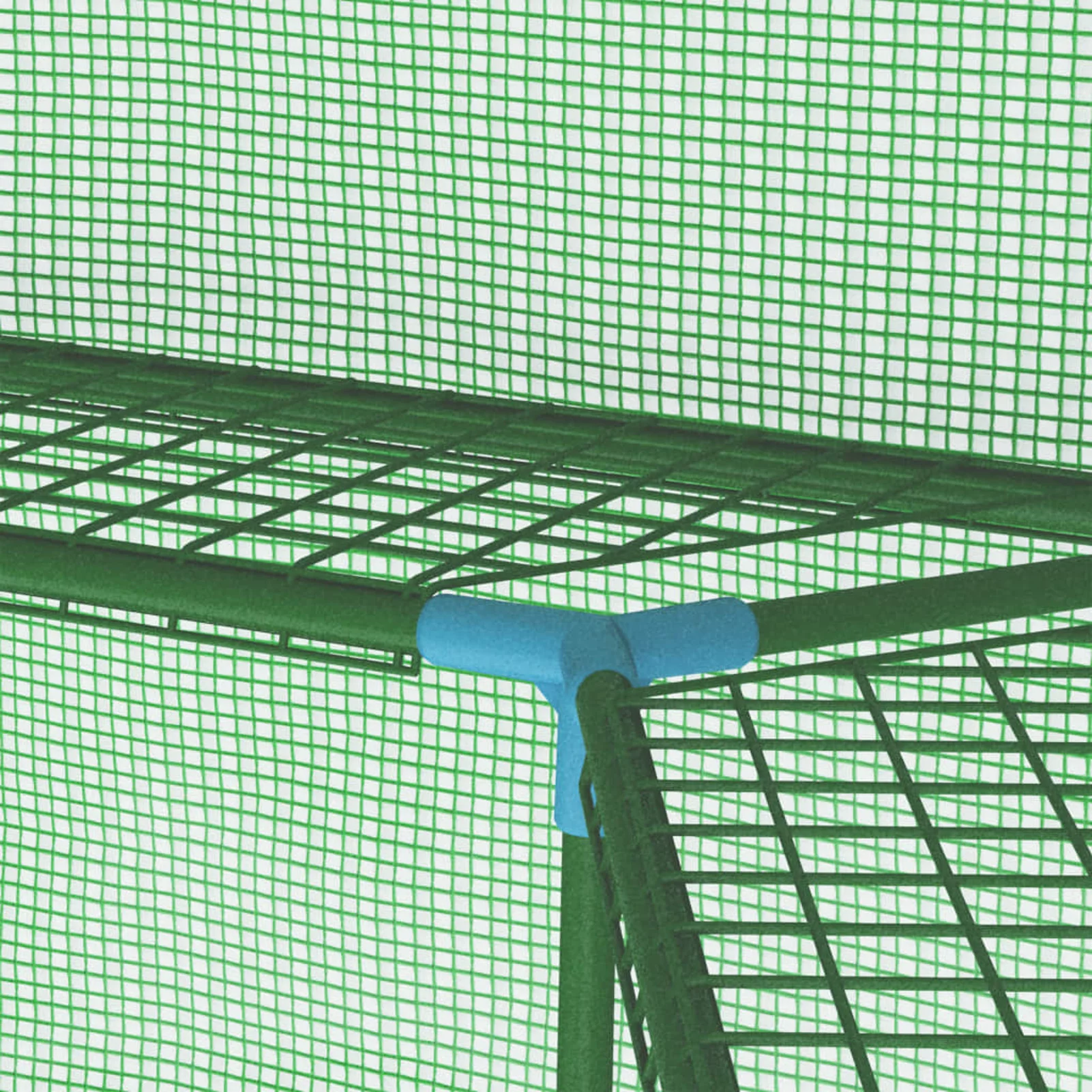 Tomshoo Greenhouse with Shelves Steel 89.4