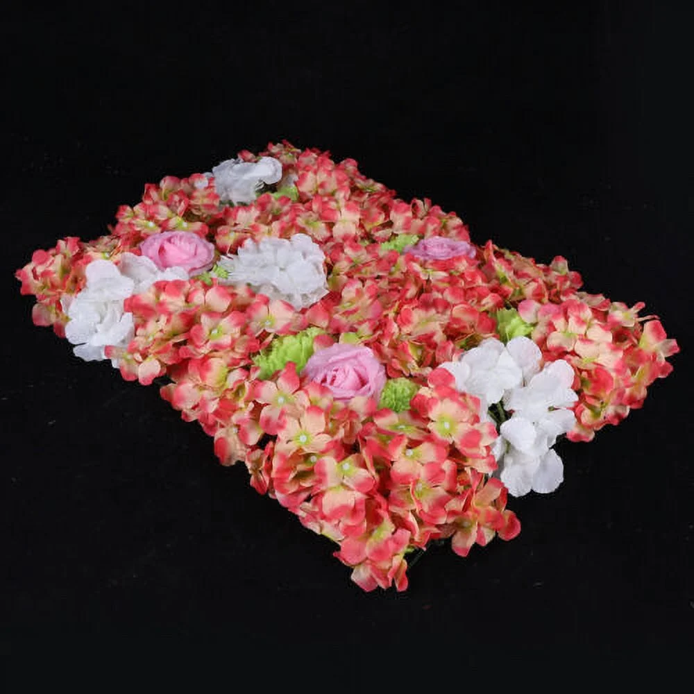 6 Pack Artificial Fake Flower Hydrangea Wall Panel Banquet Wedding Backdrop Wall