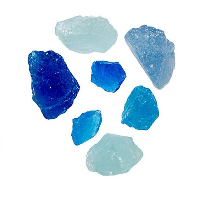 Recycled Fire Pit Glass, Bahama Blend