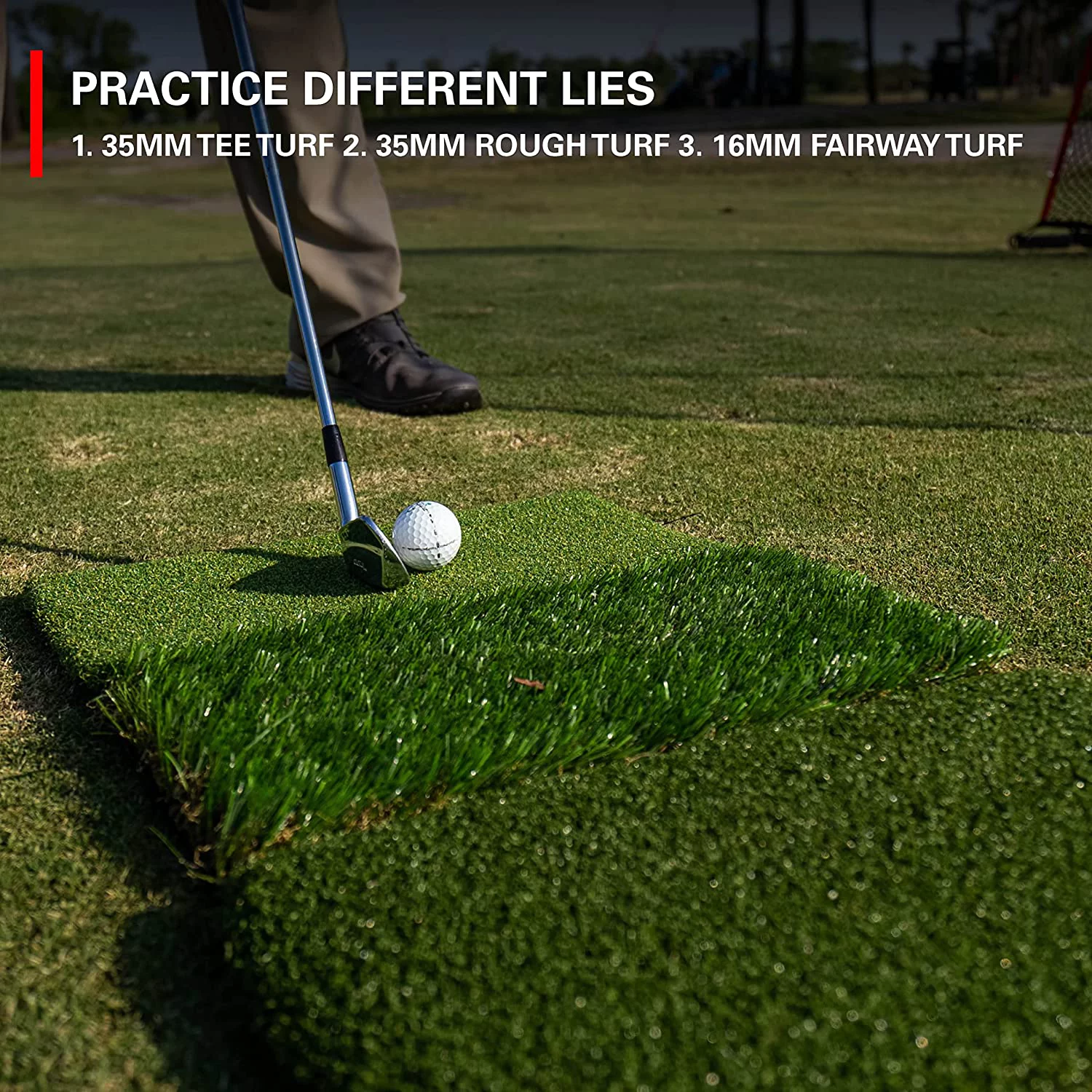 Rukket Haack Golf Net (10x7) Bundle with Tri-Turf Hitting Mat