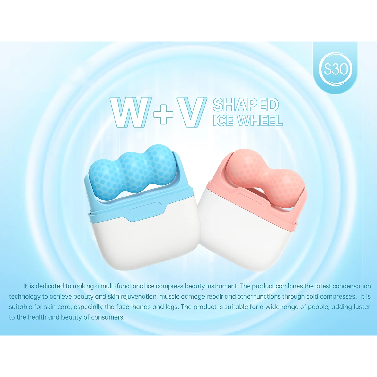 Relaxation tool,Roller Body Iced Ice Roller Body Iced Wheel Iced Wheel Wrinkles Roller - And Puffiness Care Wrinkles And Puffiness - Relaxation Tool - And Body Puffiness Care Tools