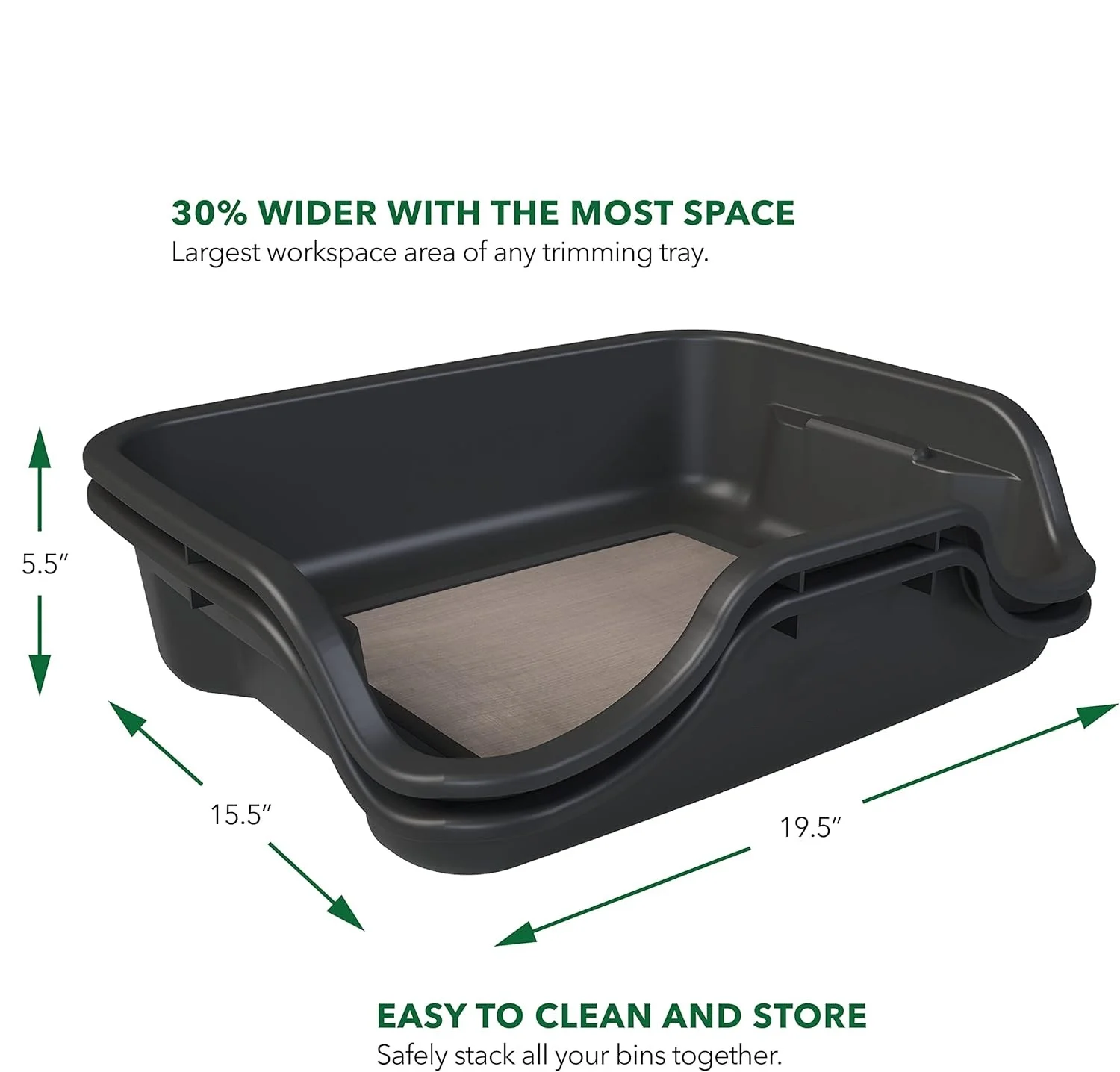 Black Trimming Tray with Mesh Pollen Sieve Kief Sifter Screen - 2 Laptop Trimmer Trays in 1Pack - Premium Indoor Growing Accessories (1, Single Расk)