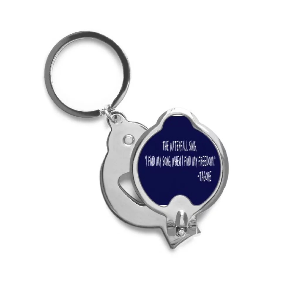 Qoutes Healing Sentences Waterfall Freedom Song Finger Nail Clippers Scissor Stainless Steel Cutter