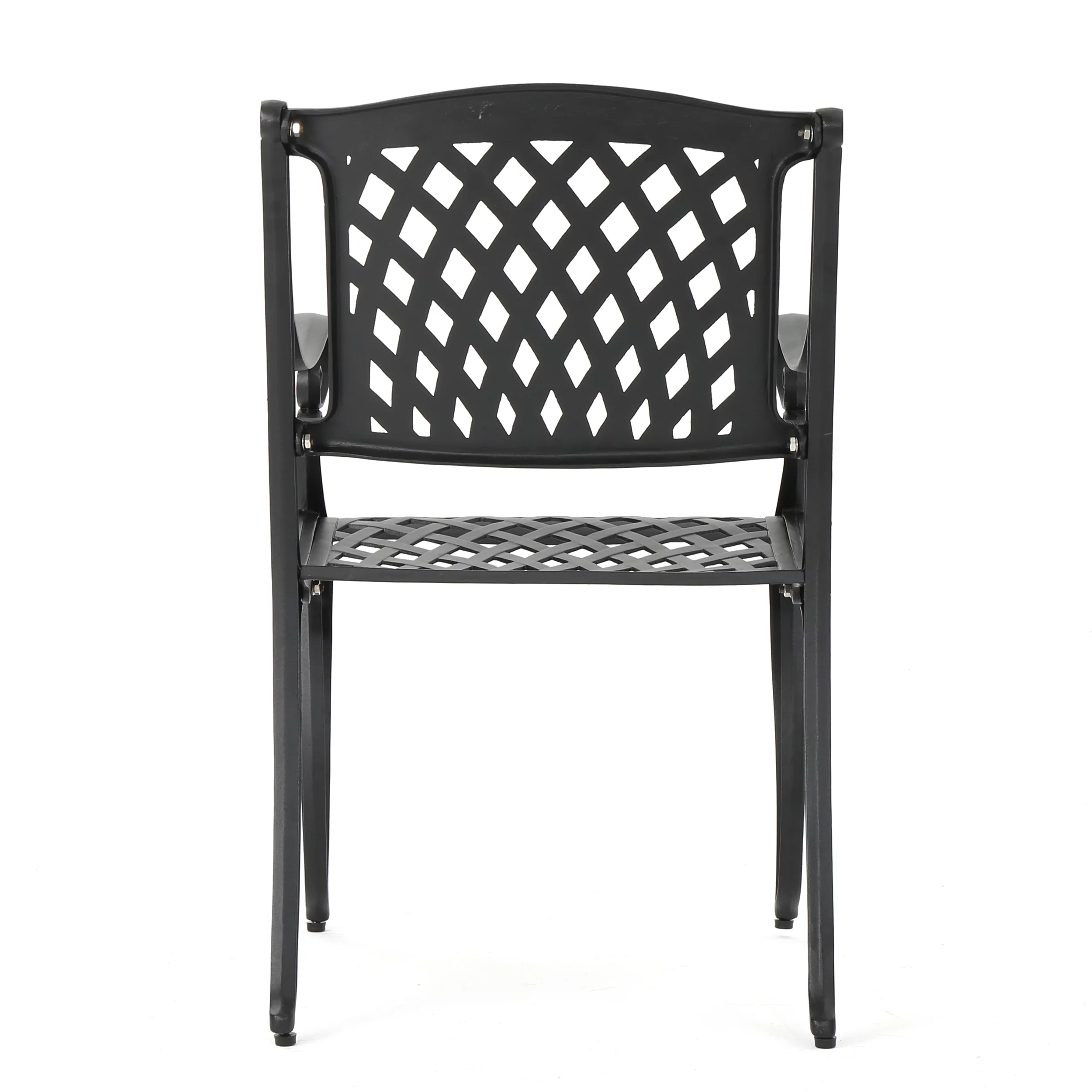 22 in,Grid Chair,These Durable, High-quality Chairs Are Made of Cast Aluminum with Mesh Backrests and Seat Rest,Provides A Sturdy, Weather-resistant Frame,backyard,courtyard,deck Space