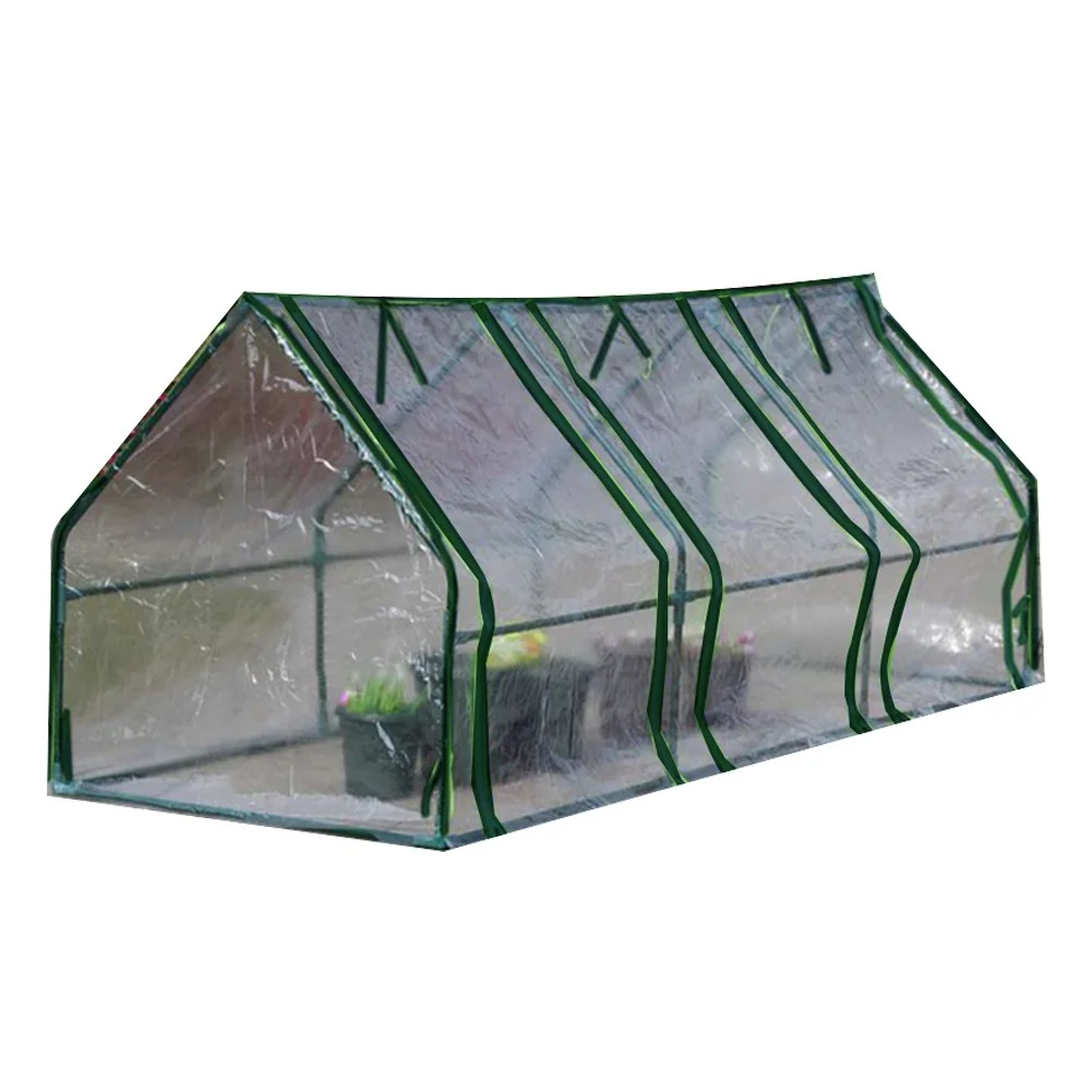 1x Outdoor Garden Greenhouse Bottomless Flower Bed Clear Heat Preservation Cover