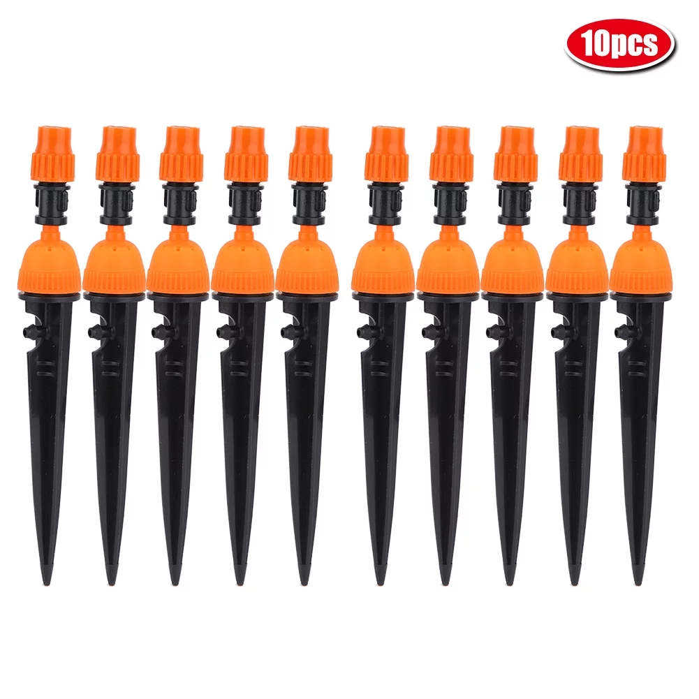 Jadeshay Drip Irrigation System Nozzle Sprayer Garden Plant Hose Self Watering Irrigation Sprinkler(10pcs)