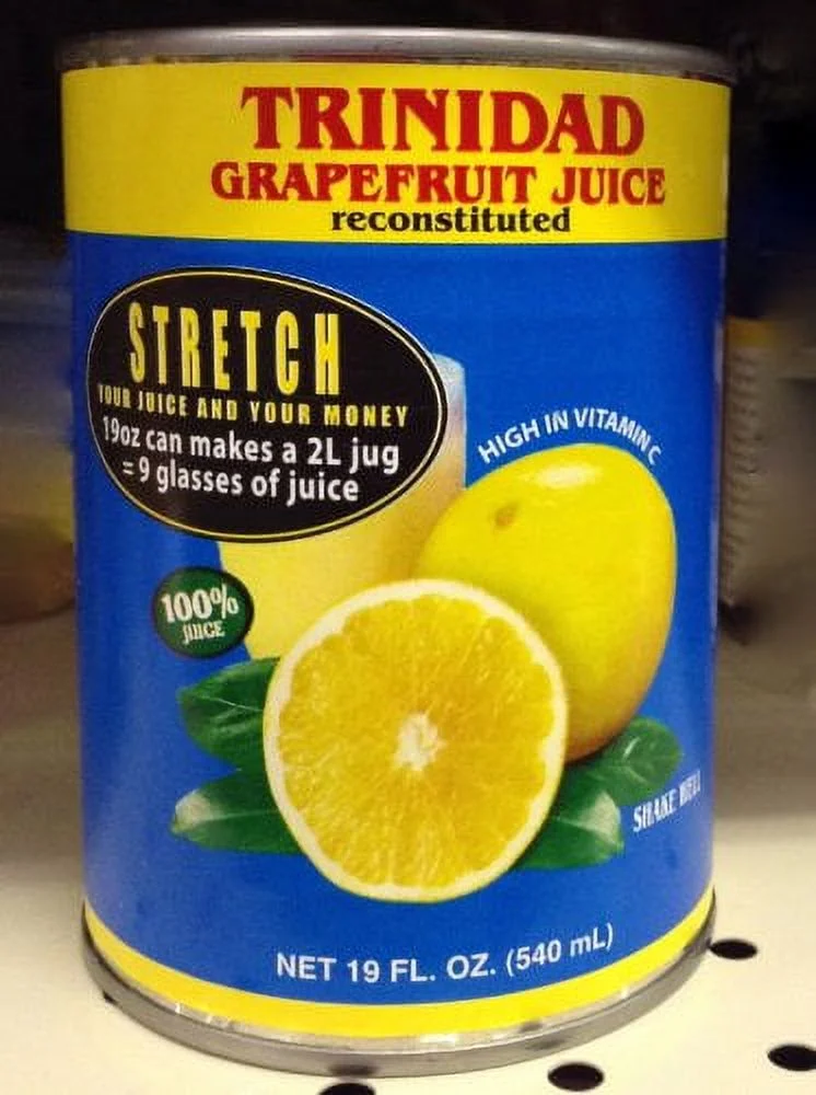 Trinidad Grapefruit juice -reconstituted 19 0z. (6 pack)
